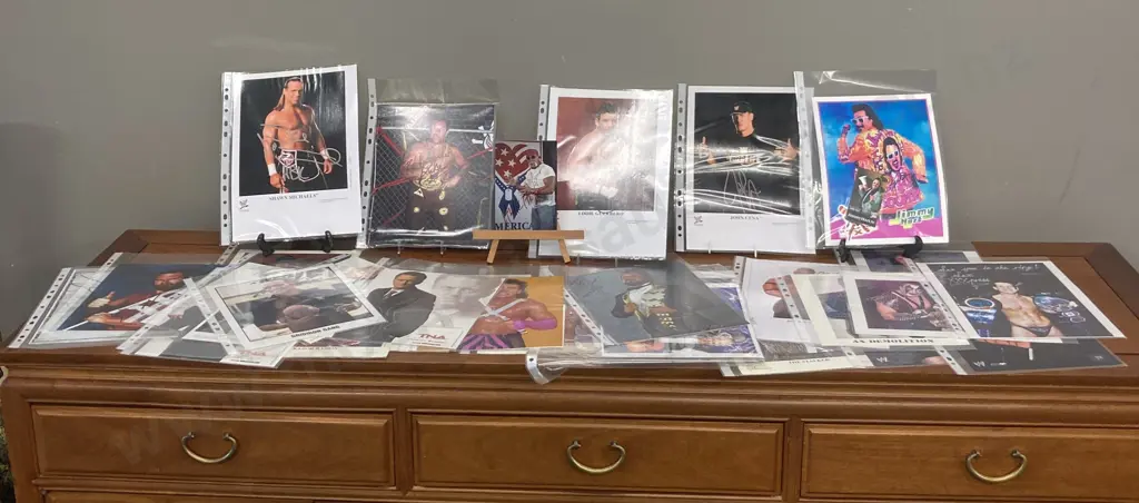 Wrestling Memorabilia Autographed Photos x 30, Some With COA Image 1++